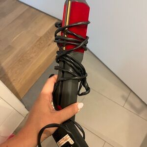 Red and Black Hair Straightener
